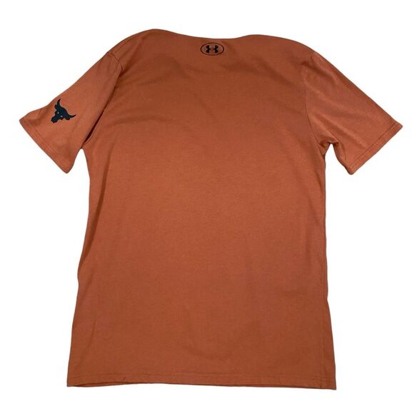 Under Armour Project Rock Iron Paradise T-Shirt in Orange Size Medium - Picture 3 of 7